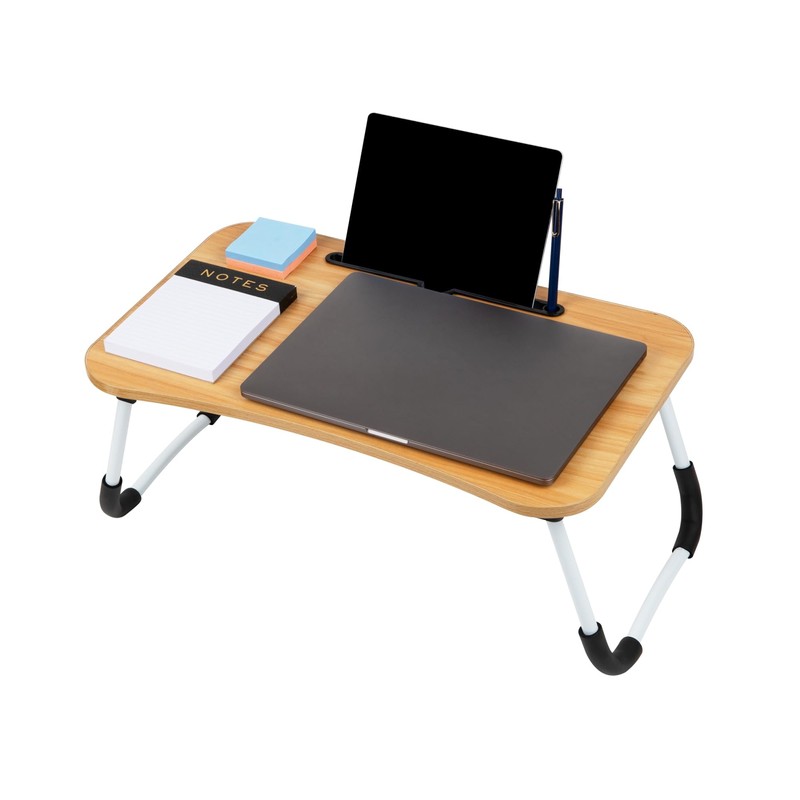 Mind Reader Lap Desk Laptop Stand, Bed Tray, Folding Legs,