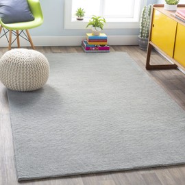 Mark&Day Wool Rugs, 2x3 Rennes Modern Medium Gray Area Rug, Grey Carpet for Living Room, Bedroom or Kitchen (2' x 3')