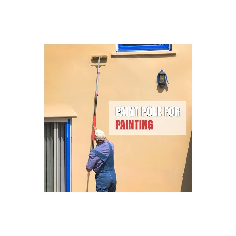 DIYSELF Extension Pole 3.2-8 Ft Paint Roller Extension Pole Aluminum