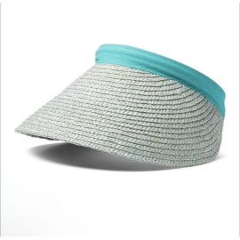 Genie Eugenia Kim 100% Straw Visor Chrissy Mint NWT
