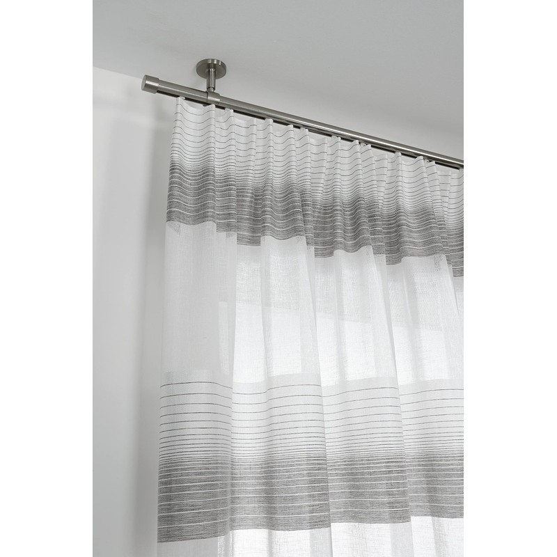 GARDINIA Ceiling support for curtain rod, with metal mounting plate,