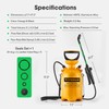 VIVOSUN 1.35Gal/5L Pump Pressure Sprayer, Pressurized Water Spray Bottle with