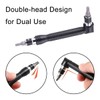 wirepool Double-Headed L-Shaped Socket Wrench Extension Handle Screwdriver 1/4'' Hex