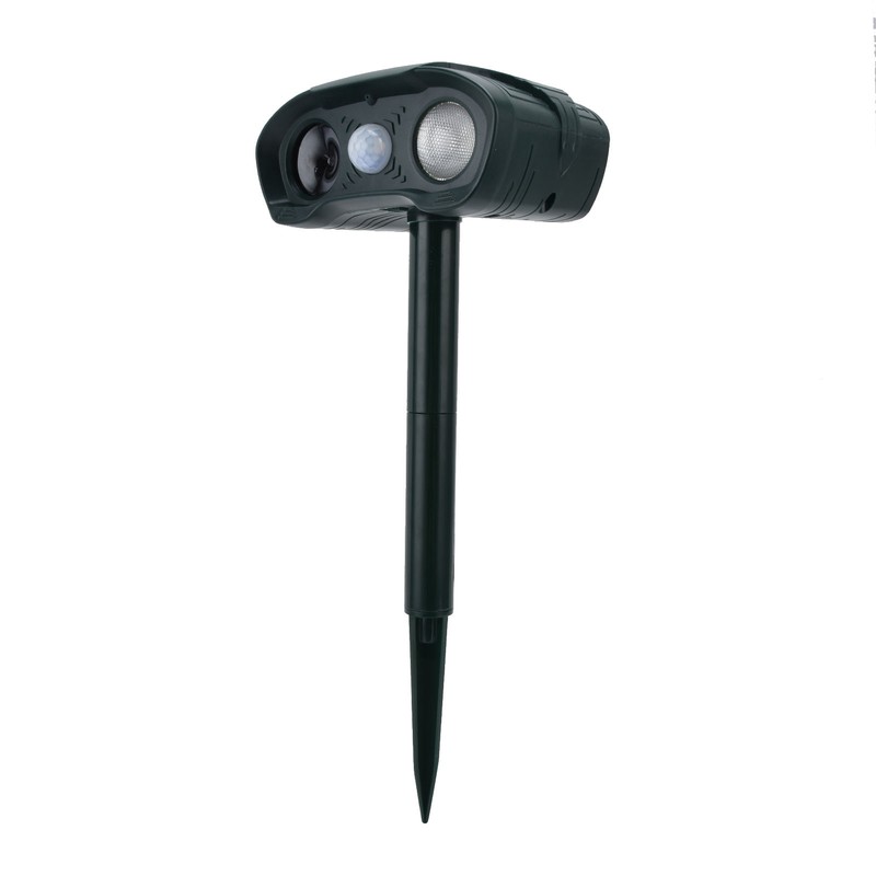 Ultrasonic Animal Repeller Solar Powered Cats Dogs Mouse Repellent for