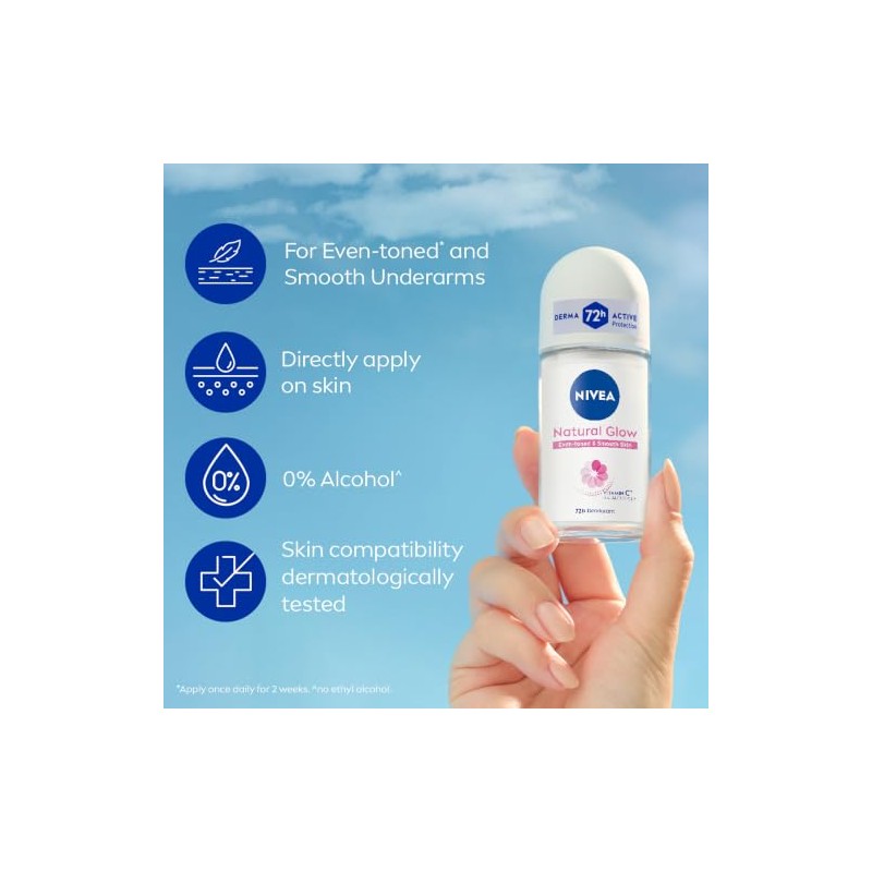 Nivea Whitening Smooth Skin Roll On, 50ml