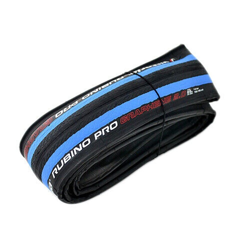 Vittoria Rubino Pro IV G2.0 Graphene Clincher Tire 700x25C, Blue/Black,