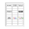 MFLABEL Address Labels 1x2.625 Inch - 30 Per Sheet White