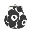 Marimekko 91495 190 Mini UNIKKO Pouch, Black, WHITE/BLACK, 190 WHITE/BLACK