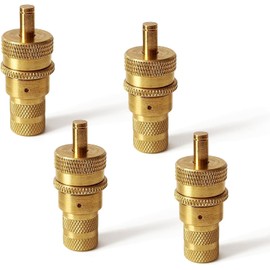 Automatic Tire Deflator Kit, 4Pcs Air Down Tire Deflators, Universal Brass Off-Road Automatic Tire Tyre Deflators, Brass Car Tire Deflators Kit, Car Air Tire Deflators Kit, Preset Tire Deflator Kit