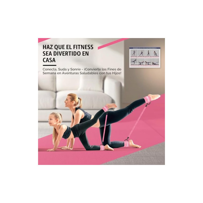 Resistance Bands Set with Ankle Straps, Glutes Workout Equipment, Ankle