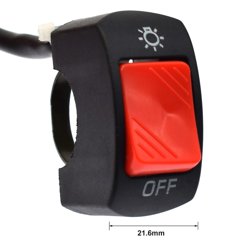 Royitay 2 PCS Motorcycle Headlight Switch Toggle Handlebar Switch 12v