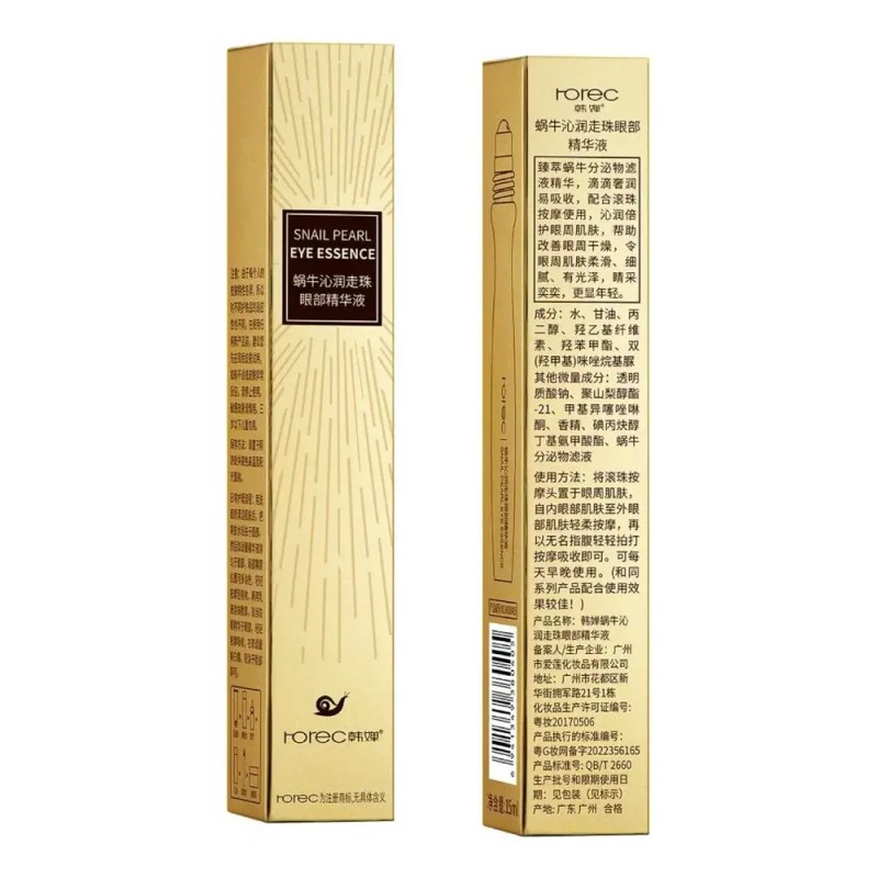 Rorec Roll-On Contorno Ojos Colágeno Caracol Antiedad 15ml