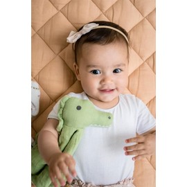 Tikiri 8598304 Natural Rubber Crocodile Comforter for Babies and Children from 0+ Months, 30 cm