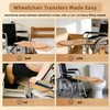 Slide Transfer Board with Turntable,Slide Board MakeTransfers Easier,Heavy-Duty Sliding Board