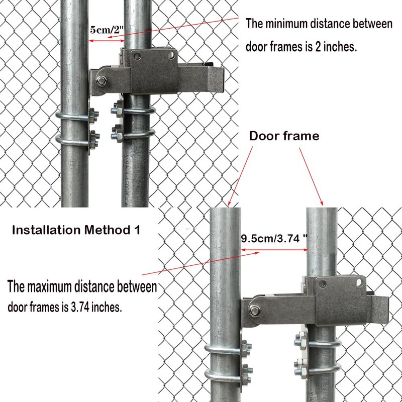 Chain Link Residential Strong Arm Double Gate Latch,Use This Double
