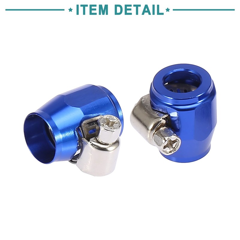 ACROPIX AN4 Hex Automotive Hose Finisher Flexible Rubber Pipe Clamp