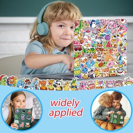 300PCS Animal Stickers,Water Bottle Stickers for Kids,Cute Stickers for Water Bottles,Vinyl Waterproof Stickers for Classroom Teachers Prize Box Toys for Kids Classroom