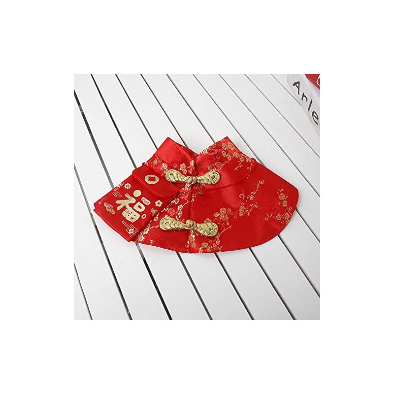 Chinese New Year Cat Costume,Pet Clothes New Year Clothes Cloak