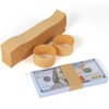 Germiwipe Kraft-200 Pcs Money Bands for Cash, Self-Adhesive Currency Straps