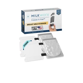 MILKWORX Freeze It Flat Breast Milk Storage Bag Freezer Organizer - Space-Saving Freezer System for Breastmilk Storage Bags - Breast Pump Accessories - Breast Milk Freezer Organizer Made in The USA