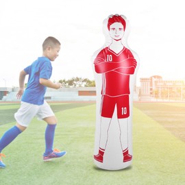 Honio Maniquí de Fútbol de Amplia Aplicación, maniquí de Fútbol Inflable Portátil, Equipo de Fitness para Entrenamiento de Fútbol, ​​Accesorios de Fútbol, ​​Accesorios de Ejercicio