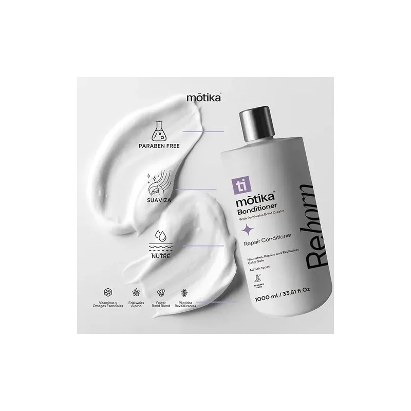 Acondicionador Reparador Para Cabello Dañado Motika 1 L