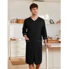 Ekouaer Mens Robes Lightweight Zipper House Coat Short Bathrobes Soft
