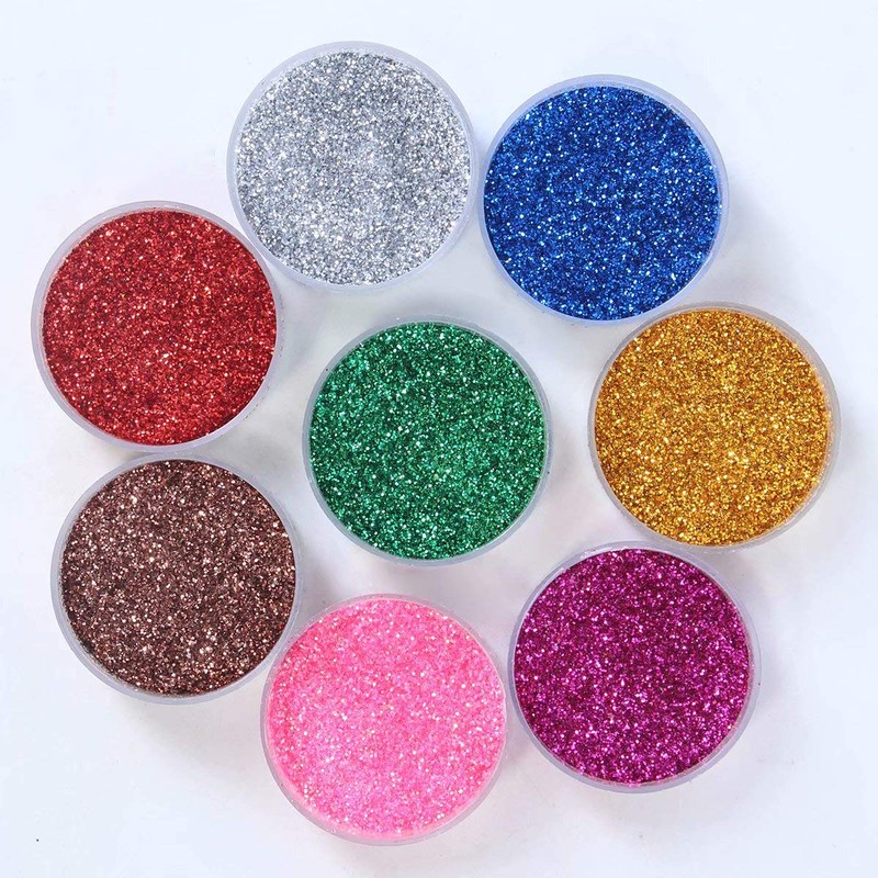 Fine Glitter 24 Colors Craft Glitter for Resin Makeup for