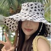 Women’s Sun Hat with Heart Pattern – Wide Brim Fisherman