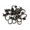 yueton 20pcs Vintage Carving Screw-in Wall Ceiling Hooks Cup Hooks