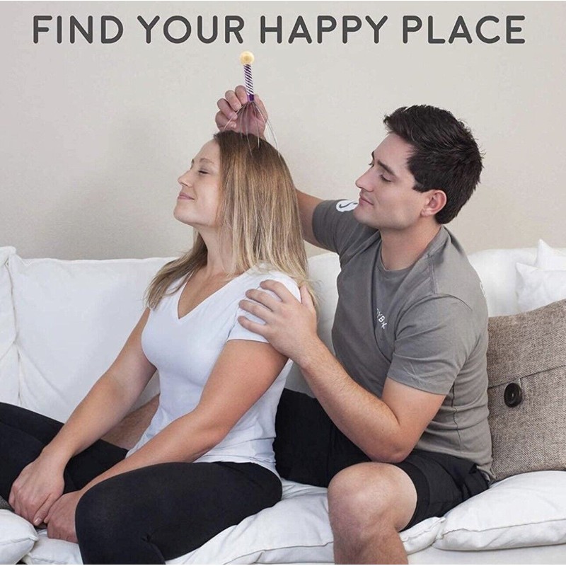 Frentaly 4 PCSHead Massager Scratcher Neck Massage Scalp Relax Calm