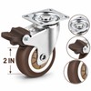 2-Inch Caster Wheels Set of 4 with Brakes & 20