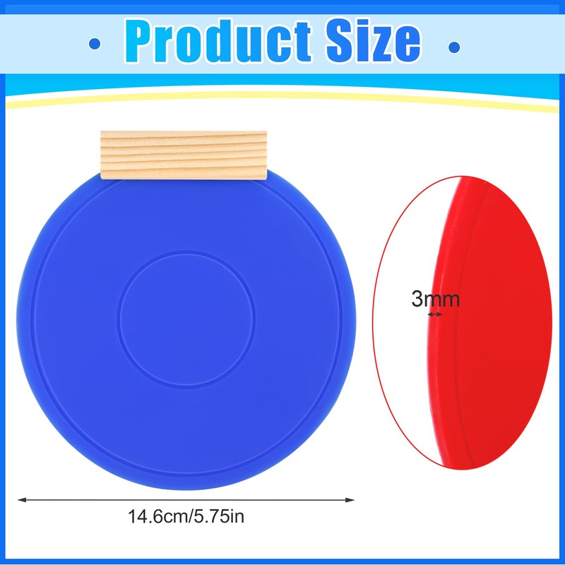 Bettoor 4 Pcs Silicone Hockey Shooting Targets with Magnetic, Red&Blue