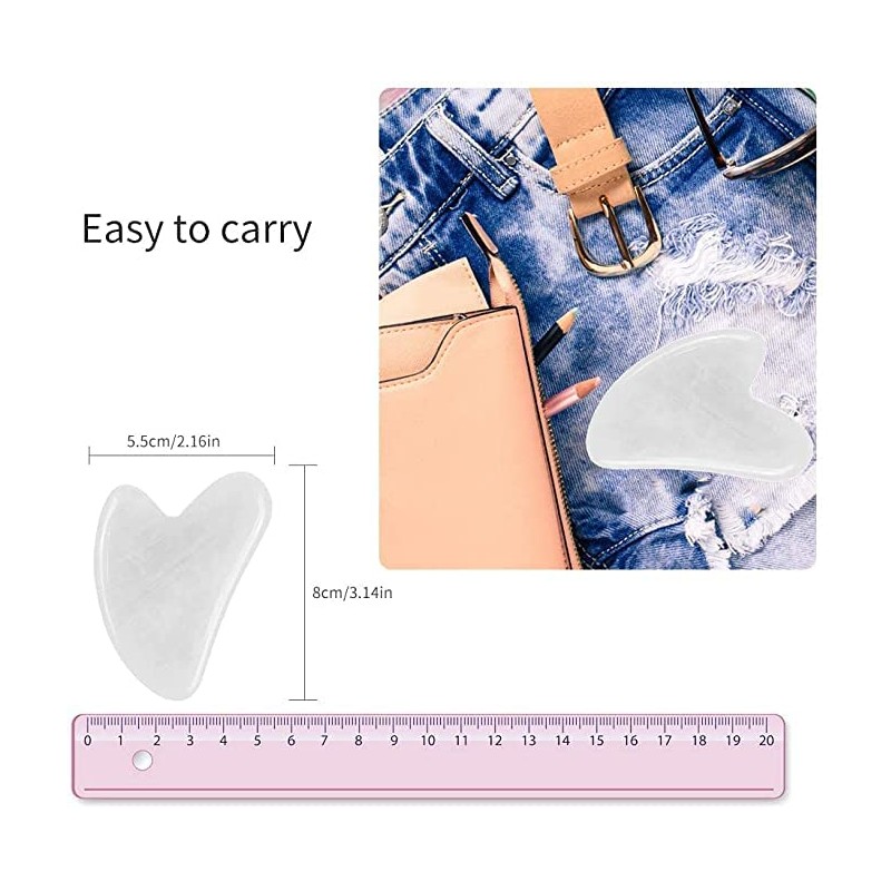 Gua Sha Facial Tools, Jade Gua Sha Stones Massage Scraping