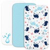 2 x fitted sheets made of 100% cotton with elastic