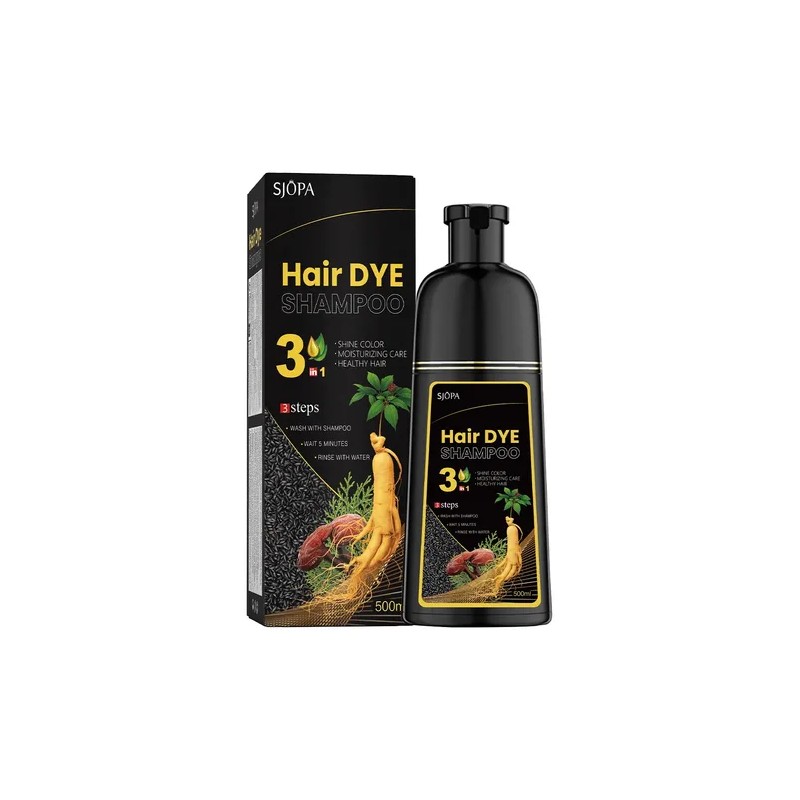 Mopoyat Shampoo Tinte Instantáneo Cubre Canas Natural