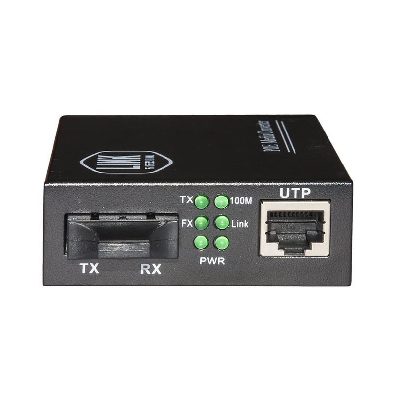 LINK LKMCPOE Media Converter Fibre Optic SC Duplex Singlemode -