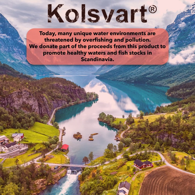 Kolsvart Sour Raspberry Candy Fish, 4.2 OZ