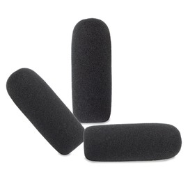 LEFXMOPHY A10 Mic Pop Filter Foam Replacement for Astro A10 / Razer Kraken Gaming Microphone, Black Noise-Cancellation Windsock Cover 3-Pack