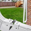 AYNEFY Aluminum Downspout Hinge, Flip Up Design, Easy Installation, Rectangular