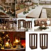 2 Sets 12" Rustic Wedding Table Decoration Farmhouse Decor Wooden