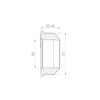 Crassus Gummiadapter CGA, EPDM, 1 Stück, 73 mm auf 50