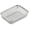 Yoshikawa Colander, Stainless Steel, Colander, Square, Vegetables, Length 8.1 x
