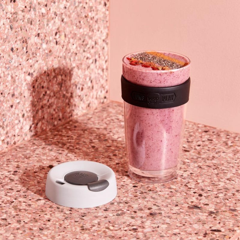 KeepCup Longplay - Reusable Coffee Cup, Double Wall Glass with