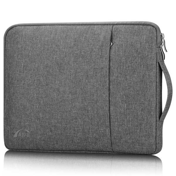 AIPIE Laptop Case 11.6 12.9 Inch Chromebook Sleeve with Carrying Handle, Bump Absorb Briefcase, Durable Work Bag PC Cover for Acer, Asus, Dell, HP, Lenovo Women Man Business Trip