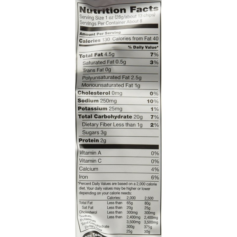 Ritz Original Chips, 8.1-Ounce Bags (Pack of 4)