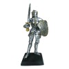 Suit Of Armor Medieval Knight Guard With Broad Shield and