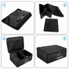 ENGPOW Fireproof Photo Storage Box with Lock,Photo Box Organizer with
