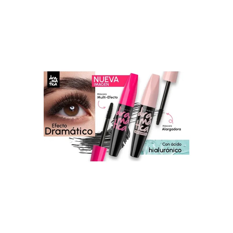 Mascara Para Pestañas Dramatica Multi-efecto | Renova Color Negro intenso