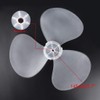 White 3 Leaves Clear Fan Blade Replacement for 12 Inch